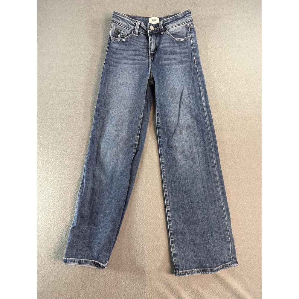 BKE Jeans Kids 10 Medium Wash Blue Regular Straight Denim Youth Stretch Casual